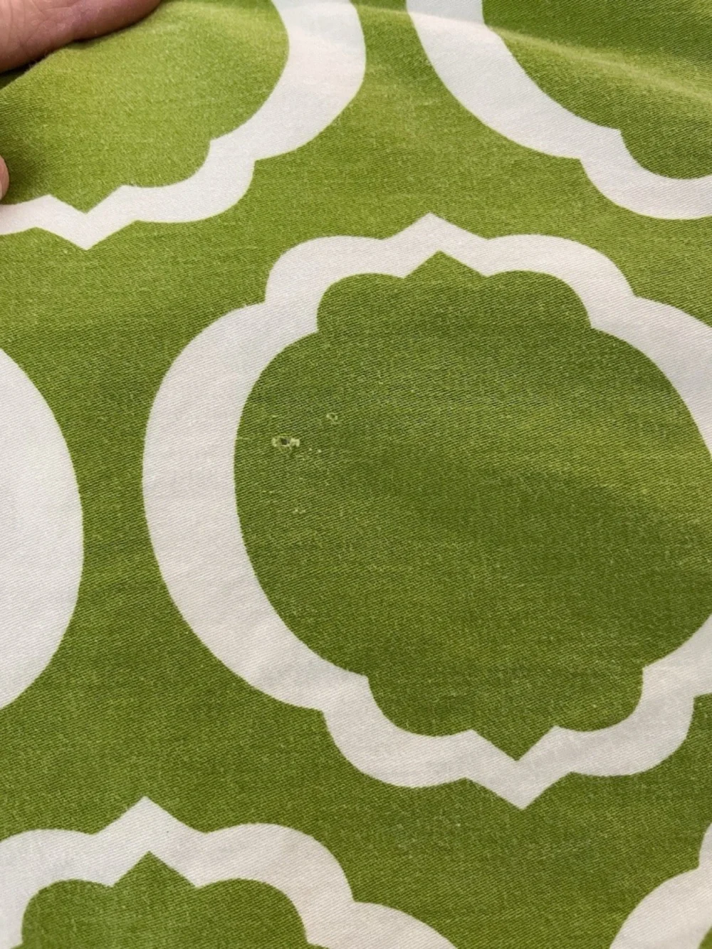 QUEEN Duvet/Shams Set Green Scroll 100% Cotton ~ Pacific Home Fashion